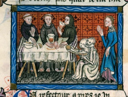 Pasto abbondante, camerieri scheletrici