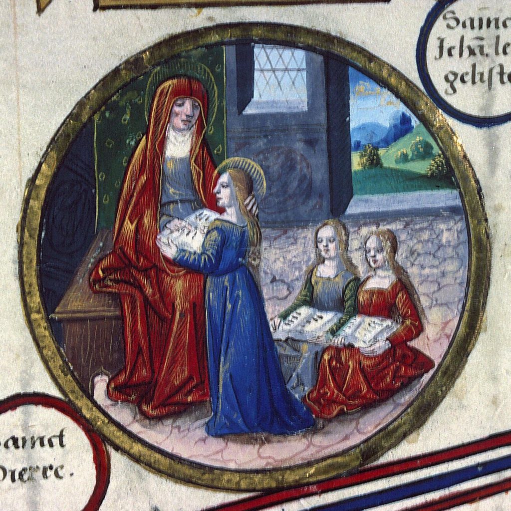 Sant'Anna insegna a leggere alla Vergine
